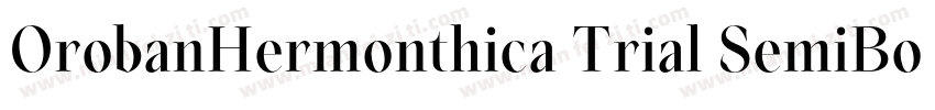 OrobanHermonthica Trial SemiBoldIta字体转换